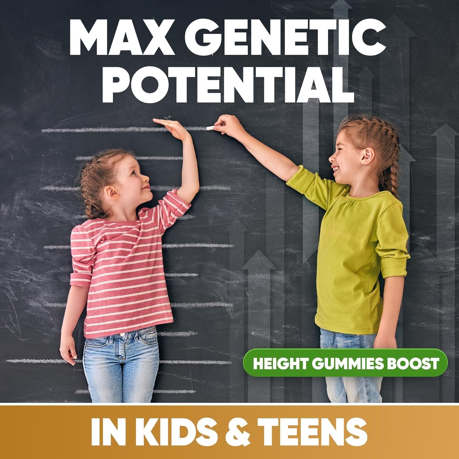 Le caramelle gommose Teen Growth supportano lo sviluppo fisico adolescente.