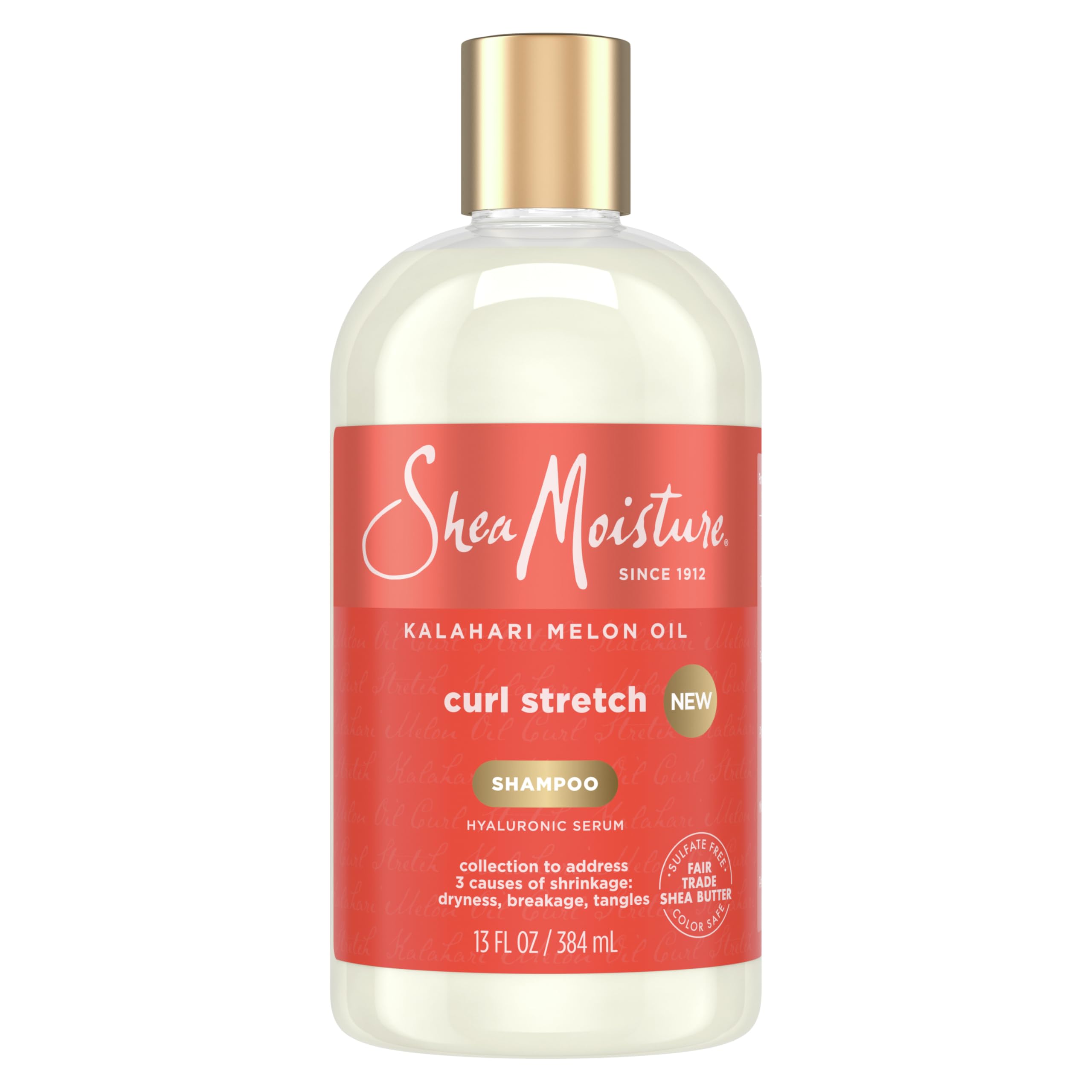 Curl Stretch Shampoo Kalahari Melon Oil Infused with Hyaluronic Serum, Cleanses and Hydrates for Strong and Soft Curls, for Type 4 Hair 13 Fl Oz