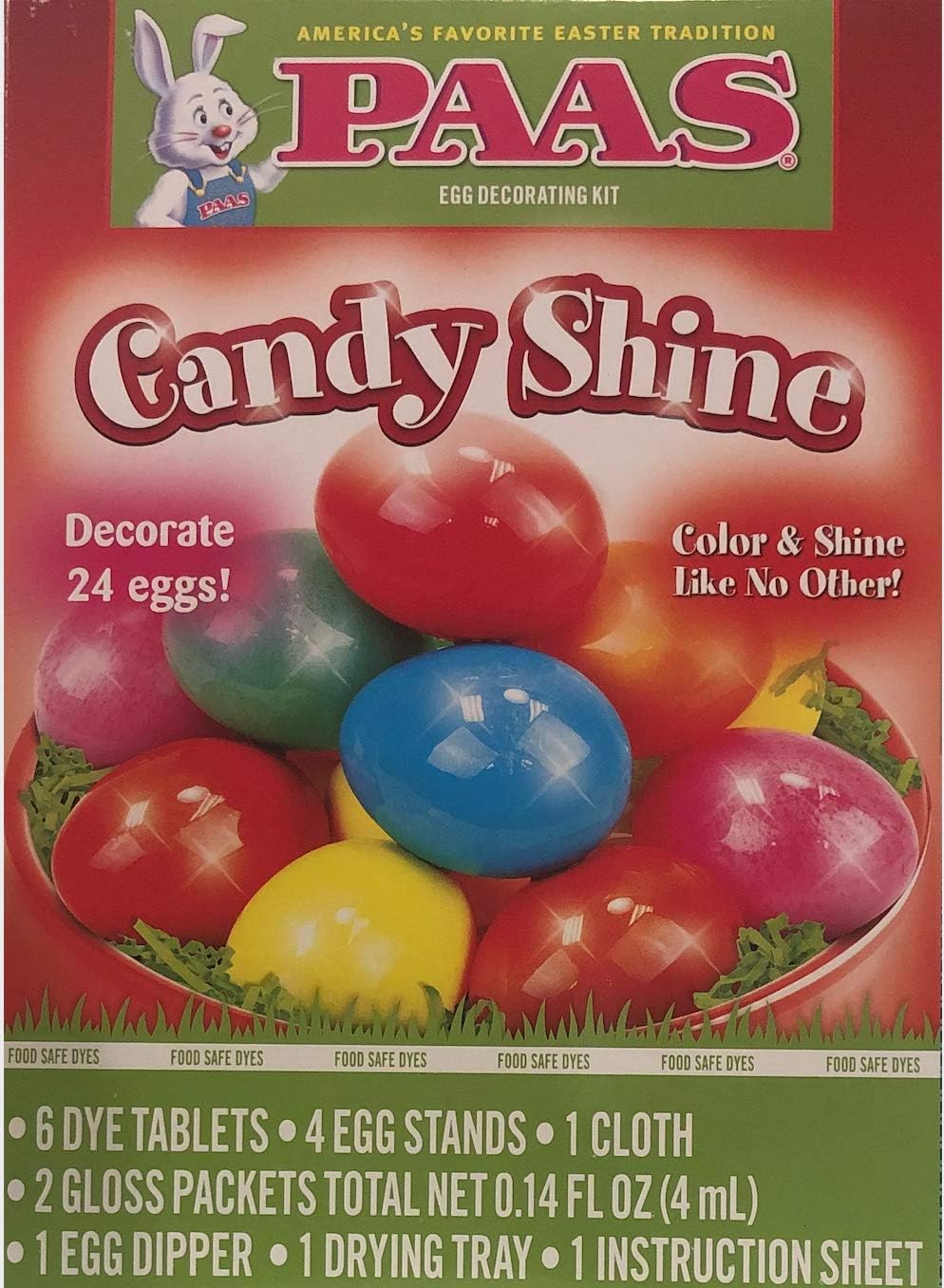 Egg Dye PAAS Easter Candy Shine Egg Decorating Kit Color