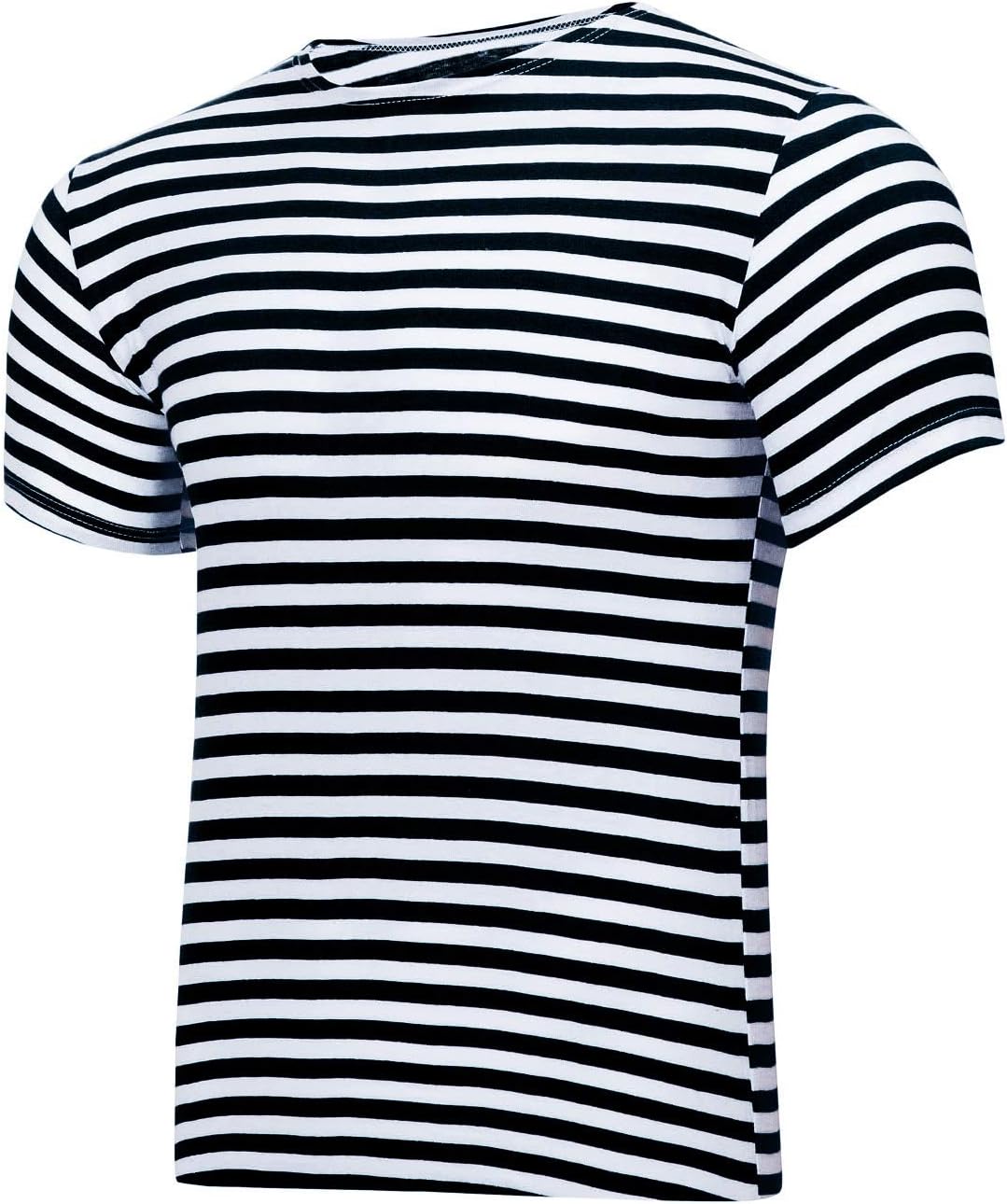 Genuine Striped Short Sleeved T-Shirt Top Cotton Sailor Shirt Original Telnyashka Тельняшка