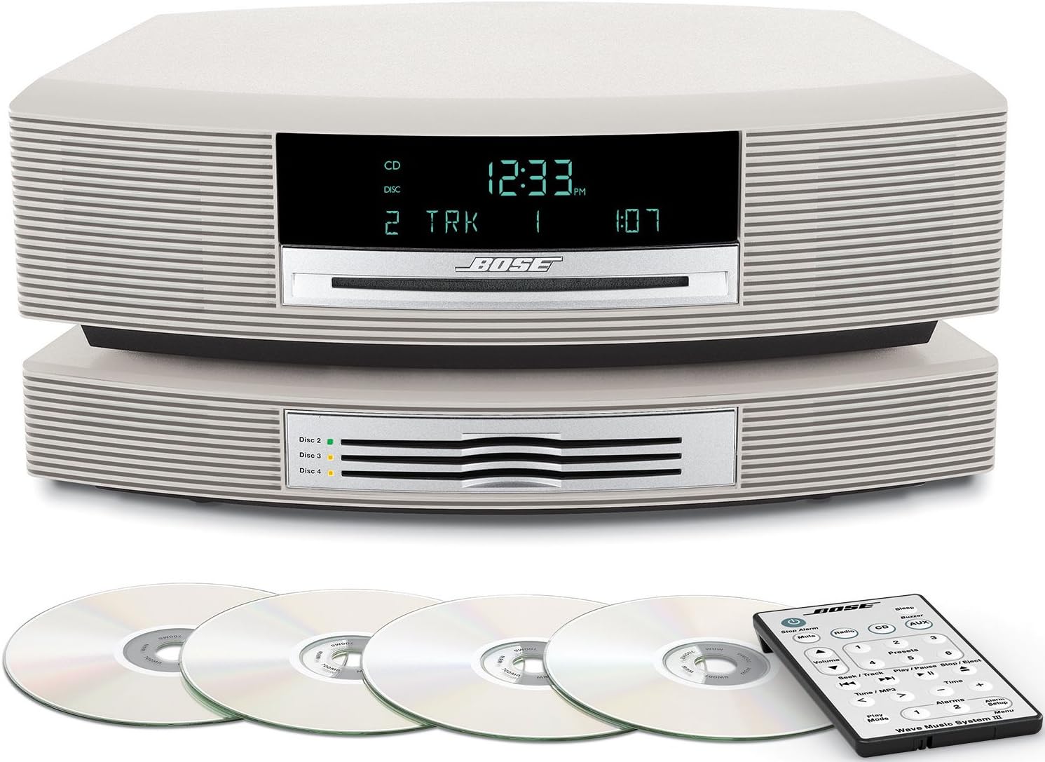 Bose® Wave® Music System with Multi-CD Changer - Platinum White Bose® Wave® Music System with Multi-CD Changer - Platinum White