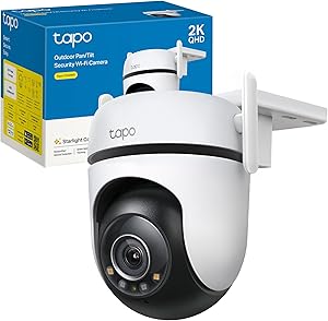 Tapo C520WS telecamera WiFi 2K esterno rotante e visione notturna