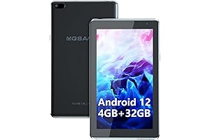 Android 12 Tablet 7 inch, Quad-Core Processor Tablet for Kids
