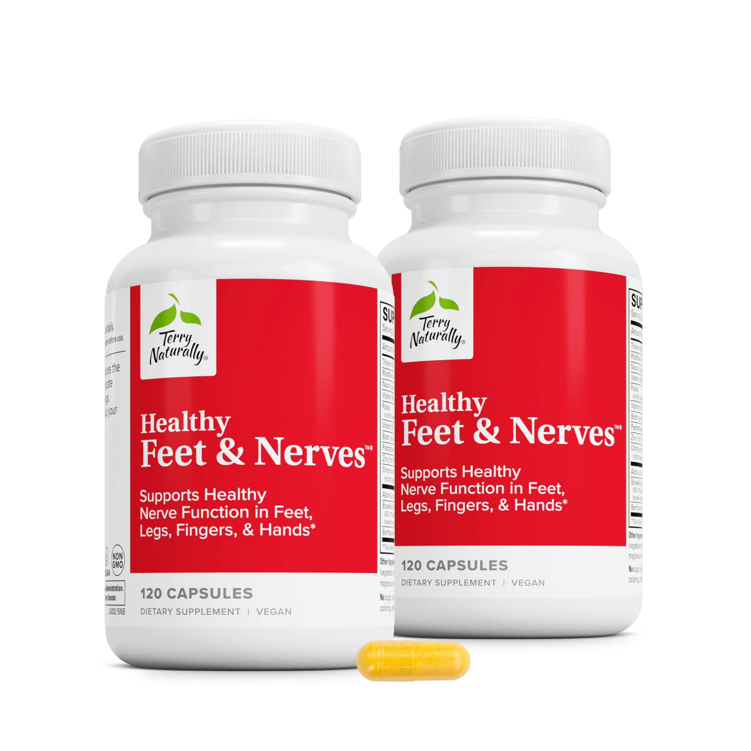 Terry Naturally Healthy Feet and Nerves - Nerve Function - 120 Count 120 Count (Pack of 2)
