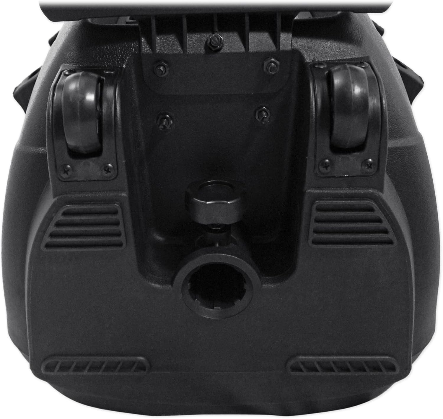 Lato view of Rockville RAM12BT speaker showing carry handle