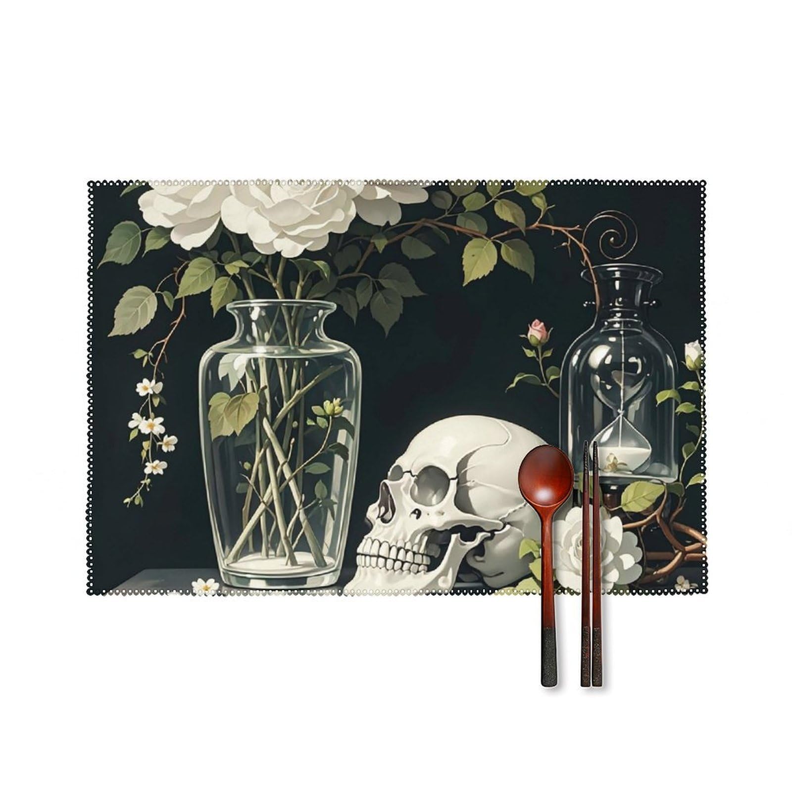 Sets de table en toile pour décoration de chambre à manger et repas de fête chic