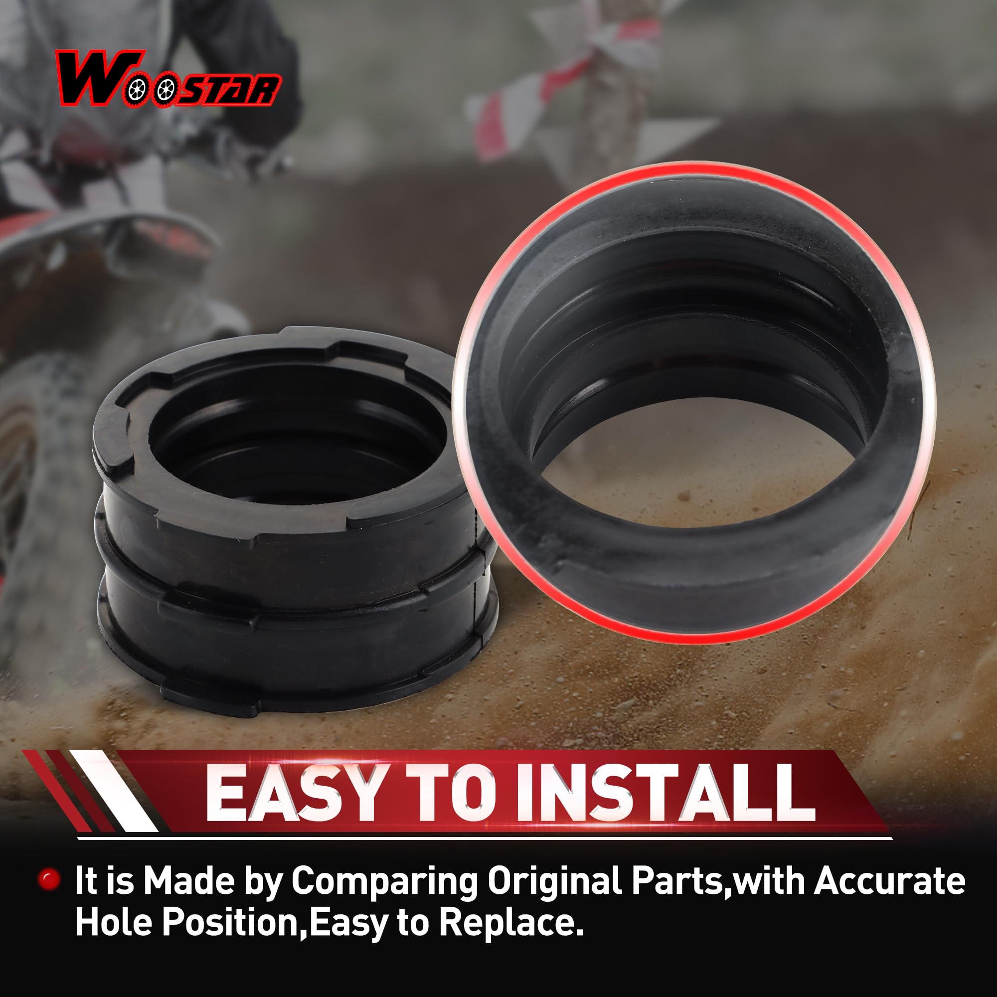 WOOSTAR Carburatore Tubo Collettore di Aspirazione Sostituzione per 1985-2007 V-MAX 1200 VMX12V OEM 1FK-13597-00 Confezione da 4