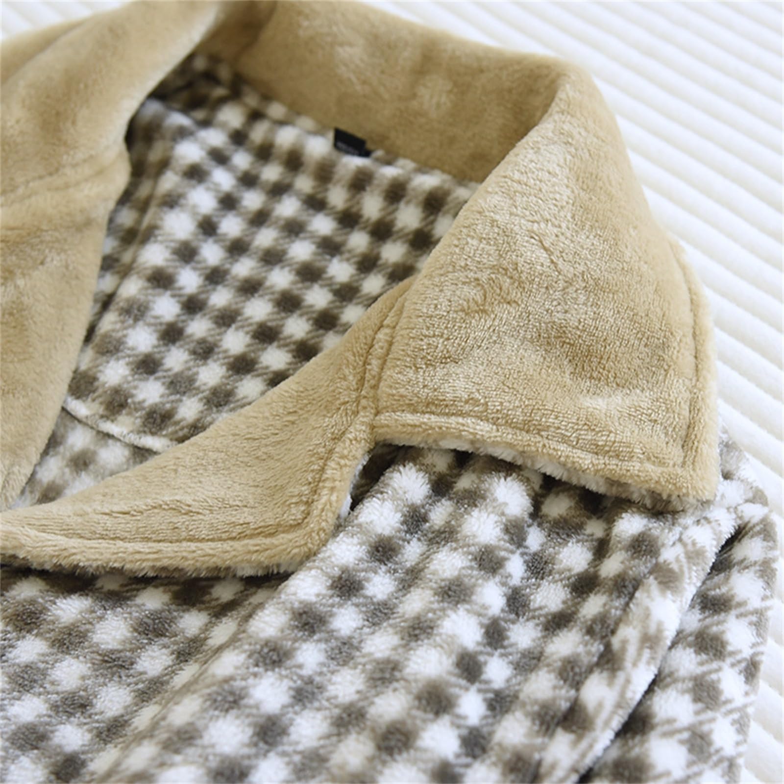 Genérico Pijama Hombre Invierno Pijama Hombre Polar Ropa de Entretiempo Suave De Franela Manga Larga con Pantalón Outfit Nocturno Ideal para Invierno
