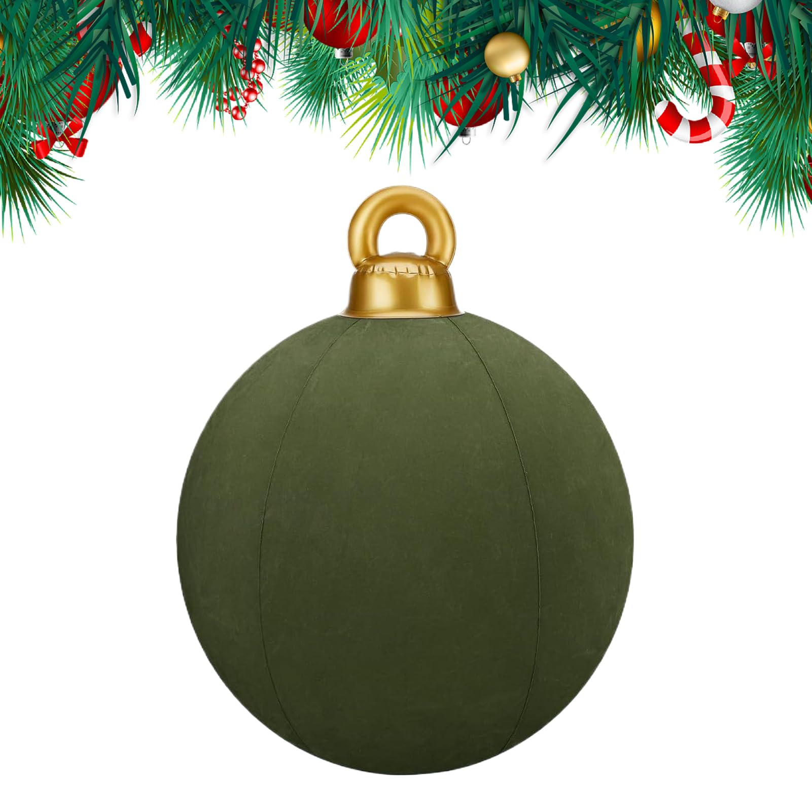 Velours de Noël géant 60 cm pour décoration de fête et jardin
