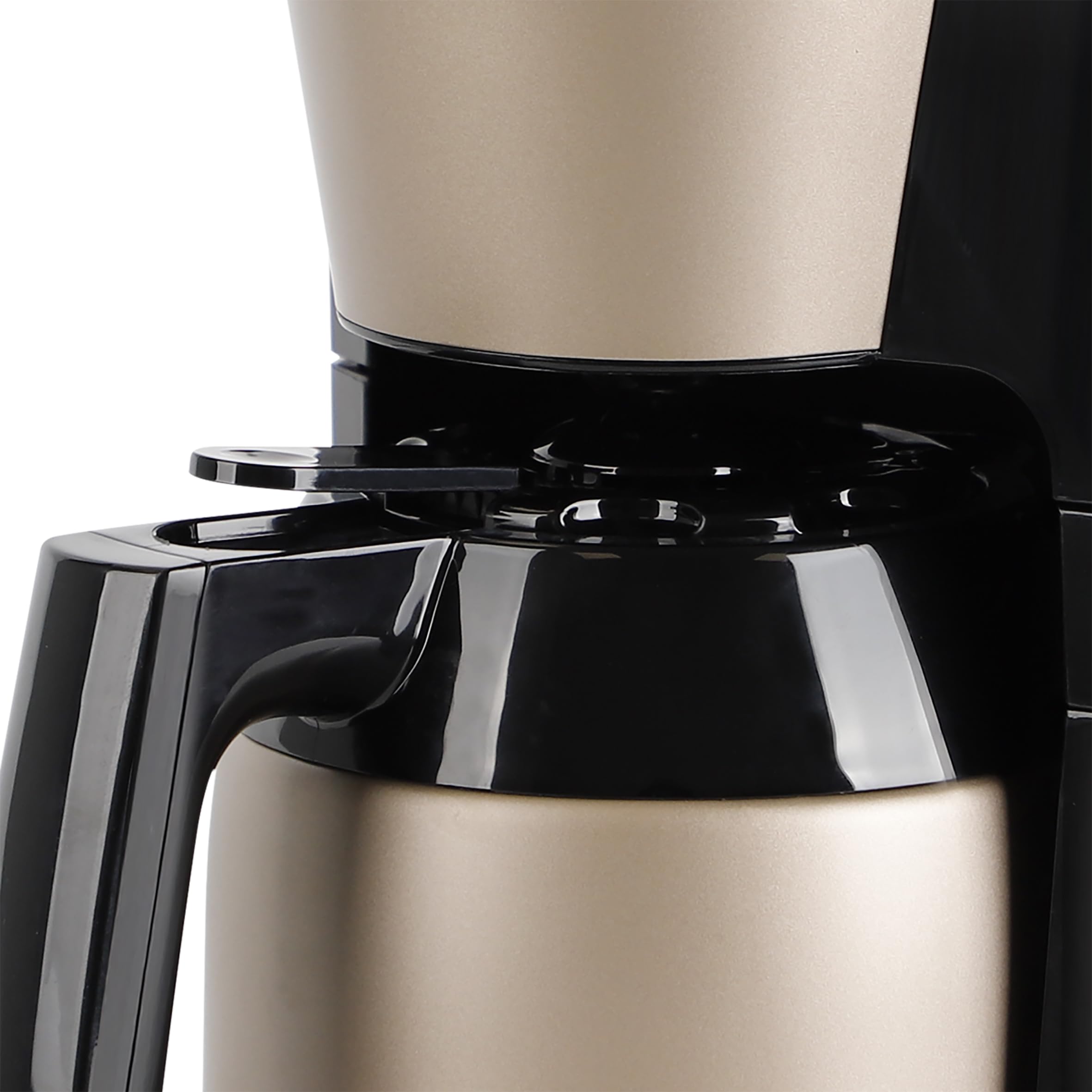 EMERIO Filterkaffeemaschine mit 1L Thermokanne (Edelstahl) | max. 8 Tassen pro Durchgang | Schwenkfilter | Tropf-Stopp | inkl. Dauerfilter | automatische Abschaltung | 900 W | CME-131036.3