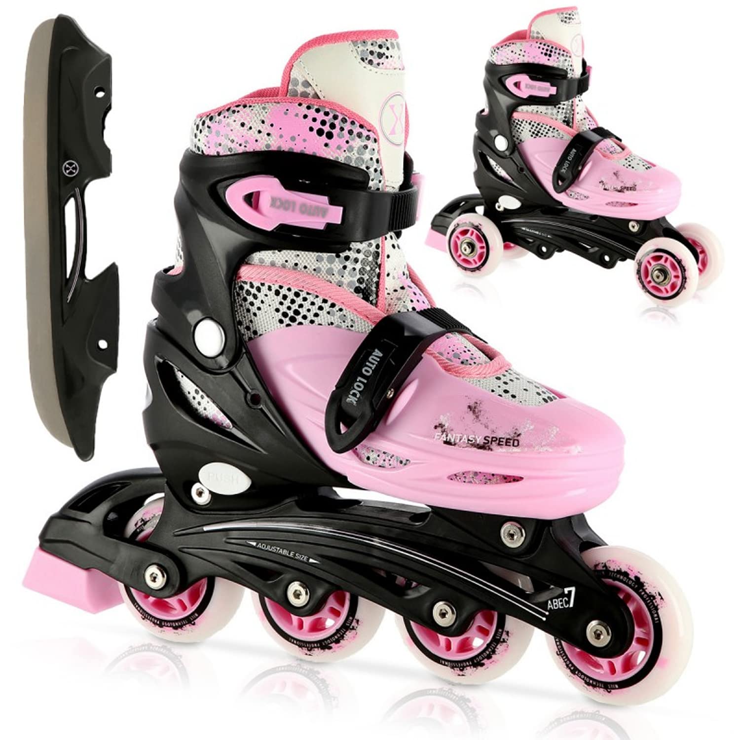 Nils Extreme 4in1 Eslem Inliner & Eishockey Schlittschuhe