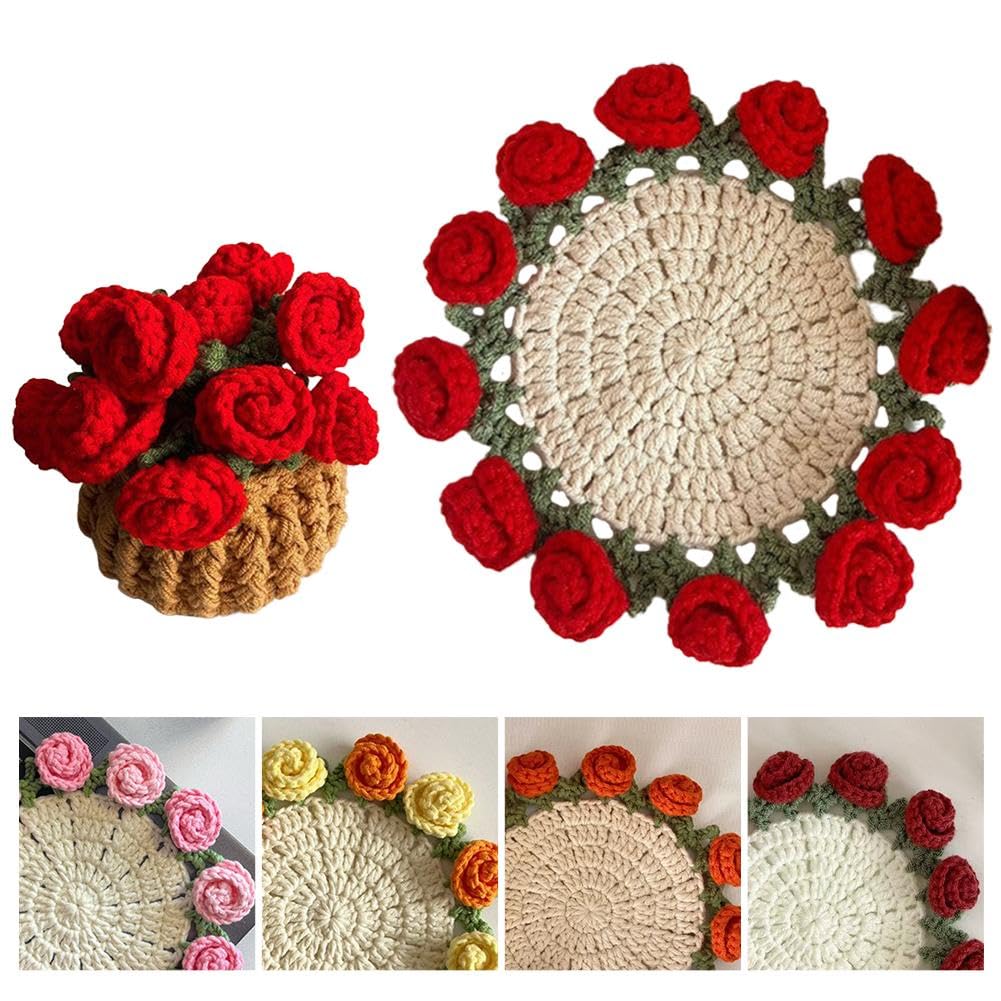 Kit de démarrage au crochet pour dessous de verre | Kit de démarrage pour pot de