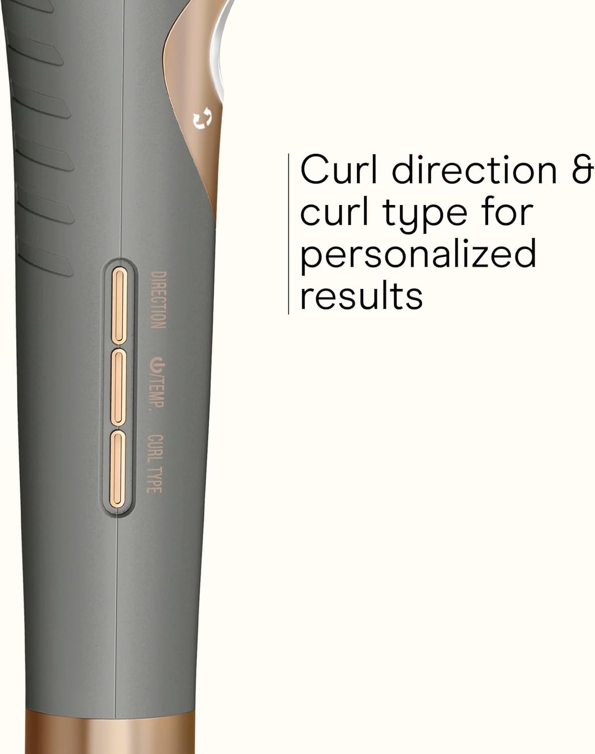 INFINITI PRO CONAIR Curl Secret Automatic Curling Iron, ¾-inch Curling Iron Barrel, Automatic Hair Curler for All Hair Types and Lengths, Dual Voltage for Worldwide Travel, Gray/Gold