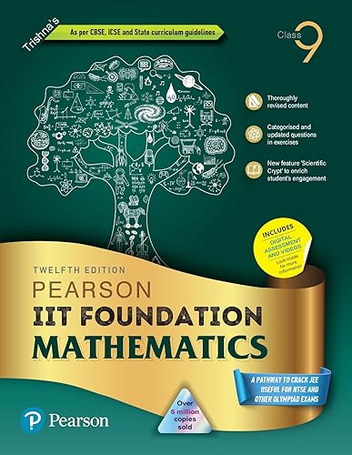 Pearson IIT Foundation'24 Mathematics Class 9, As Per CBSE, ICSE . For JEE | NEET | NSTE | Olympiad|Free access to elibrary, vidoes &amp; Myinsights Self Preparation - 6th Edition By Pearson