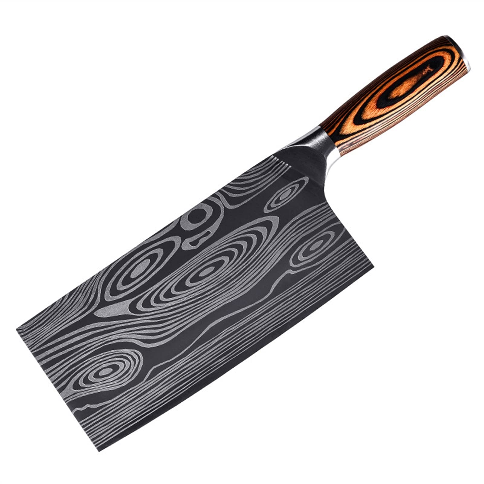 Küchenmesser Damaskus Muster Fleisch Cleaver Messer Edelstahl Schneidmesser Wide Blade Chefmesser messerset (Color : Kitchen Knife, Kitchen Knife Size : 8 inch)