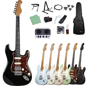 エリオス　エレキギター　コイルタップ付き Amazon | Eris. Nestia エレキギター初心者セット 選べるアンプ