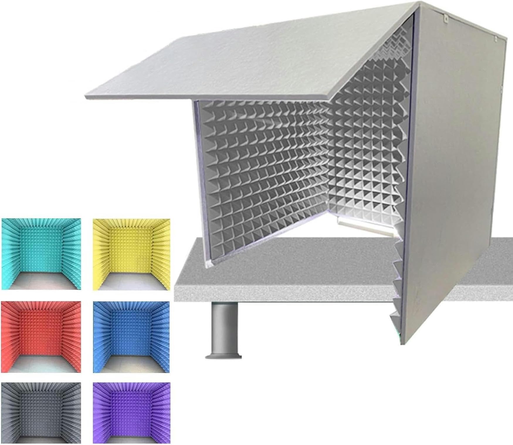 Studio enregistrement portable sur bureau pour podcaster chez soi