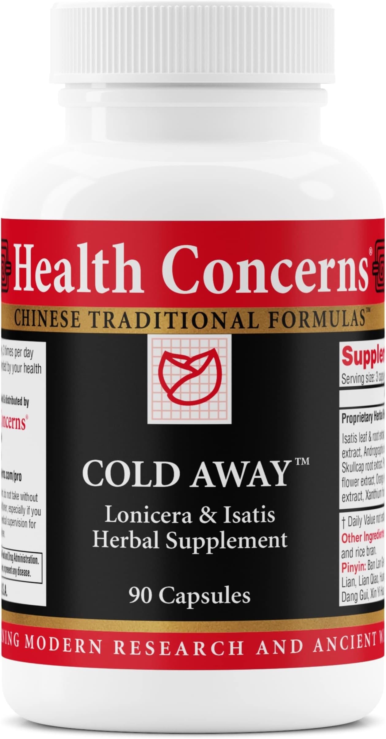 - Cold Away - Immune Support & Defense - Vitamin Supplement for Flu Relief & Colds - Immunity System Booster - Licorice Root, Dong Quai, Chinese Skullcap & Andrographis - 90 Capsules