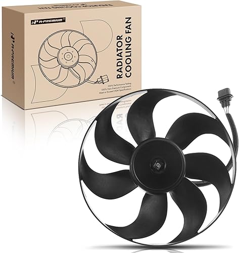 Miniatura 9 de A-Premium Conjunto de ventilador de refrigeración del radiador de motor derecho compatible con modelos seleccionados de Volkswagen y Audi, Jetta