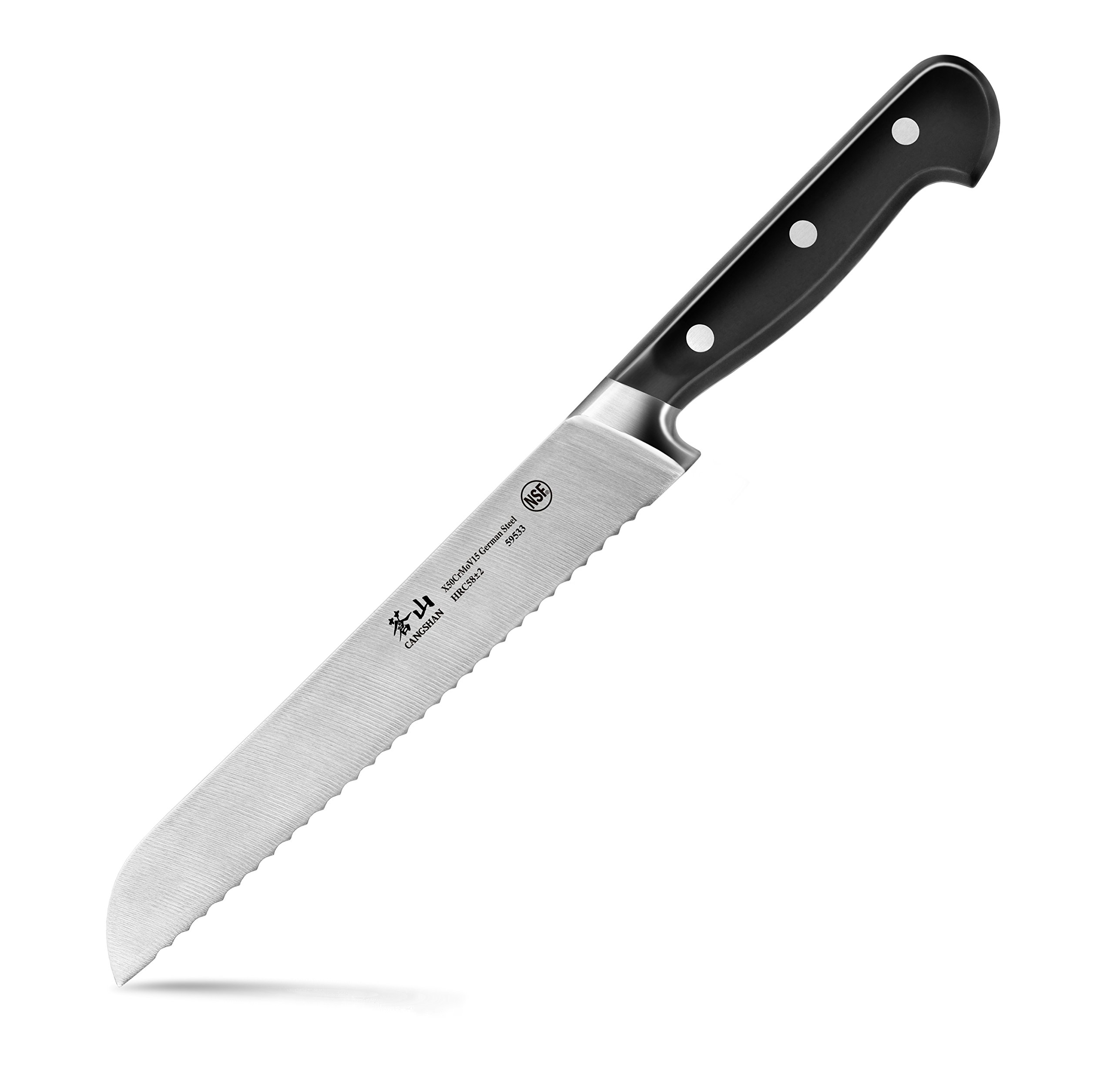 Cangshan V2 Series 59526 German Steel Forged Chef Knife, 8-Inch — Amazon image 10