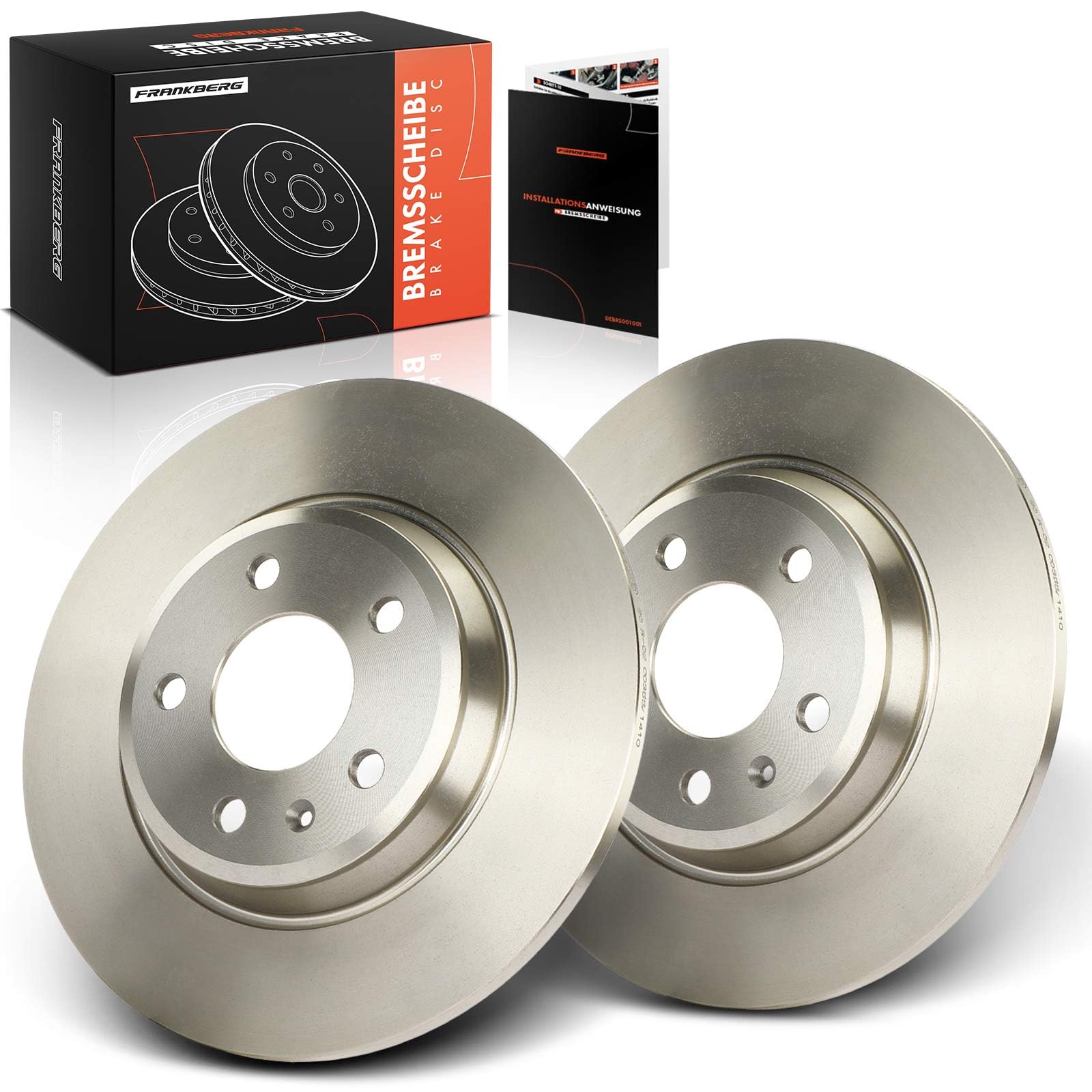 Frankberg 2 discos de freno traseros macizos Ø300mm 8K0615601M 8K0615601J