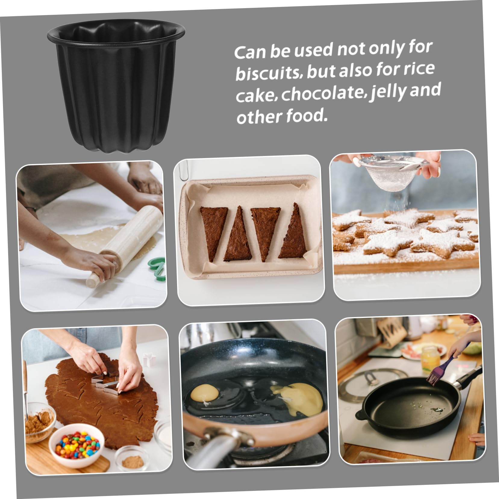 Lot De 2 Moules À Muffins En Métal Moules À Pâtisserie En Étain Pour Pudding À La Vapeur 4 Pièces X 2