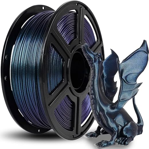 FLASHFORGE 3D Printer Filament Chameleon PLA Colour Changing Filament 1.75 mm, Changes Colour with Light and Angles, 1 kg Spool (2.2 lbs), Dimensional Accuracy +/- 0.02 mm (Burnt Titanium)