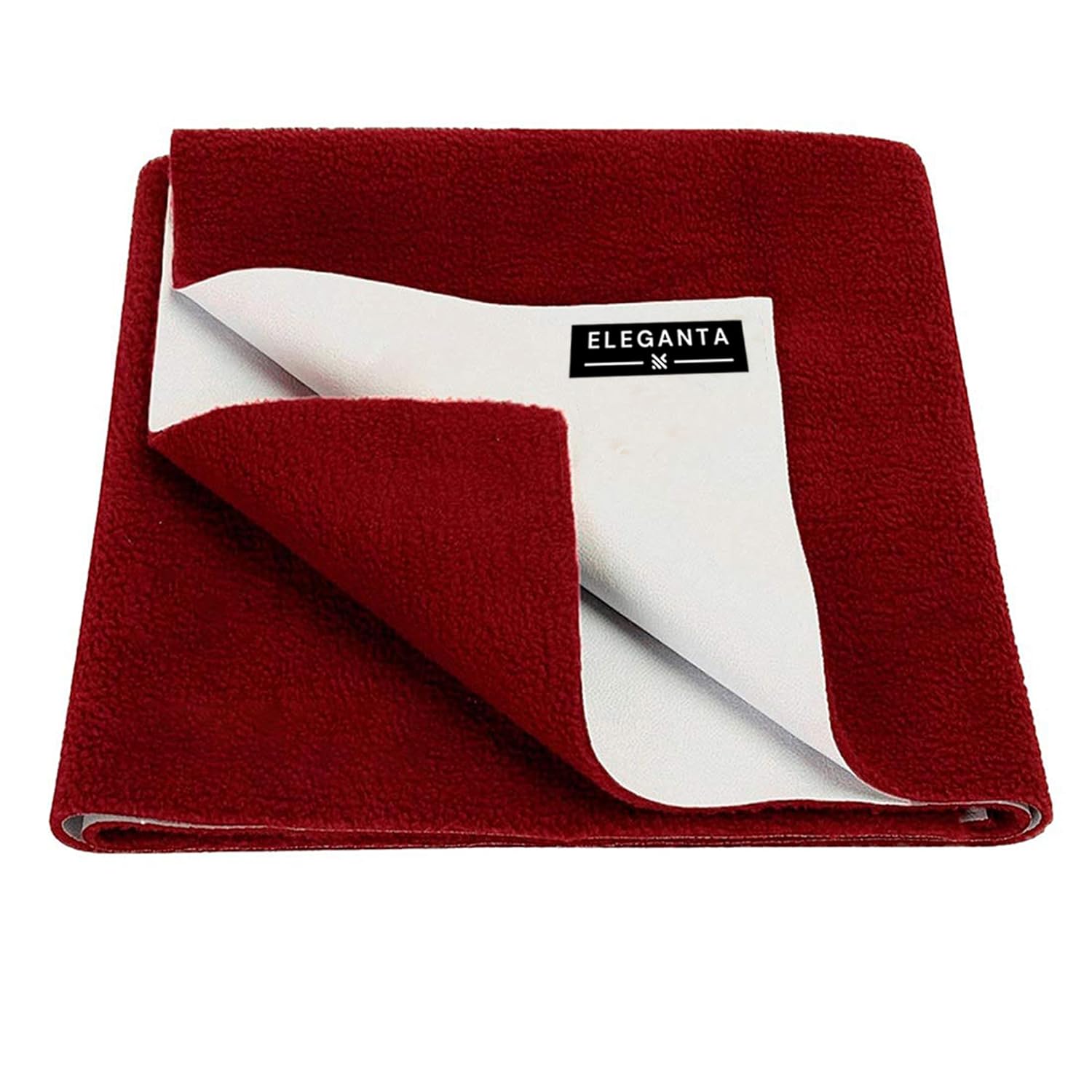 Eleganta Waterproof Baby Dry Sheet | Waterproof Bed Pad | Extra Absorbent Washable Mattress Protector| Baby Bed Protector Sheet for Toddler Children, (Small Size 50x70cm, Maroon) Eleganta Waterproof Baby Dry Sheet | Waterproof Bed Pad | Extra Absorbent Washable Mattress Protector| Baby Bed Protector Sheet for Toddler Children, (Small Size 50x70cm, Maroon)