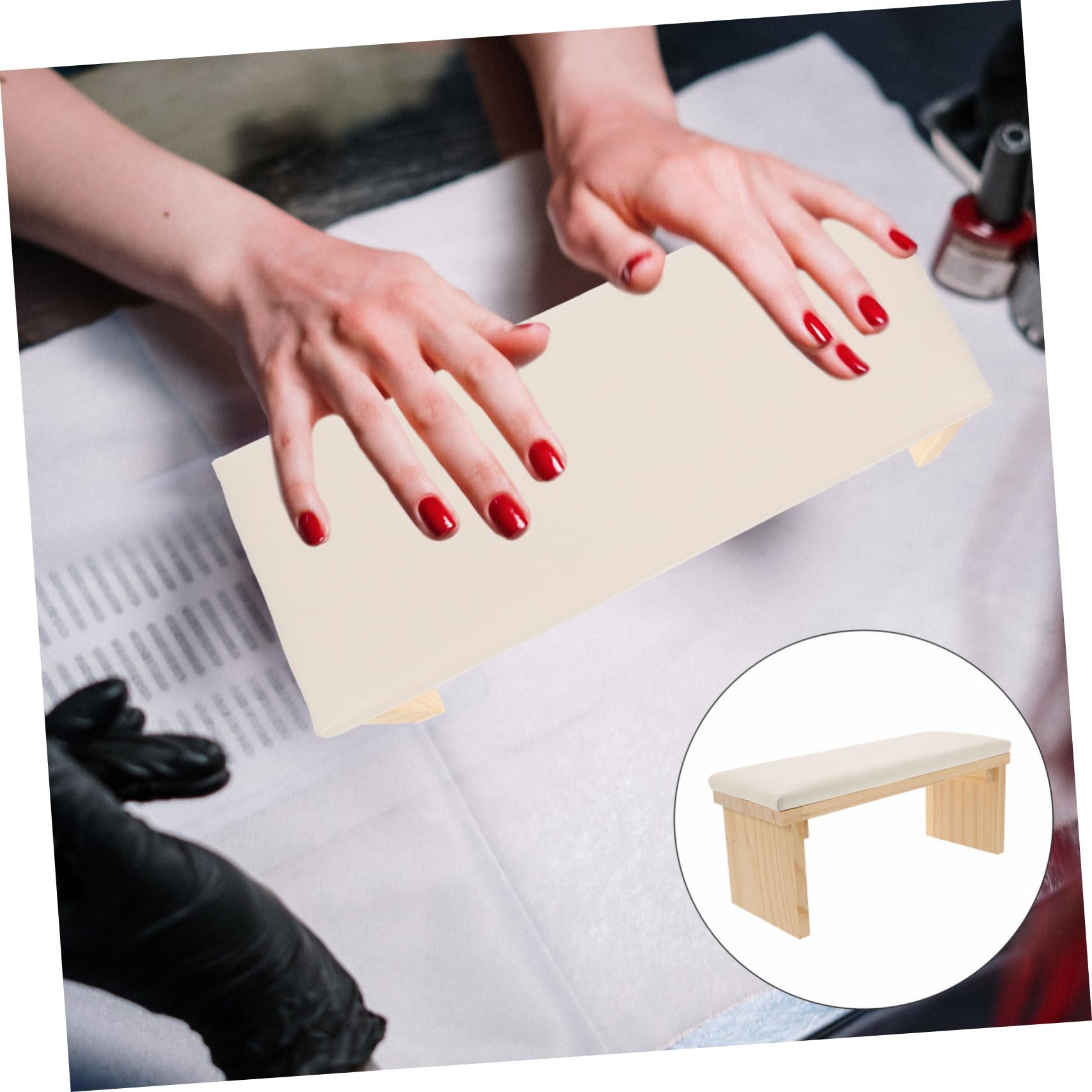 Healvian Cuscino Per Mani Per Manicure Art Poggiamano Semplice Per Unghie Accessorio Per Manicure e Bracciolo Per Salone Di Bellezza