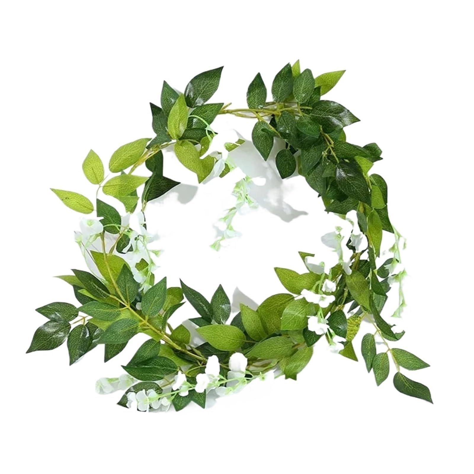 Guirlande de glycine en soie blanche de 2m pour décoration végétale de maison et jardin en lot de 3pcs