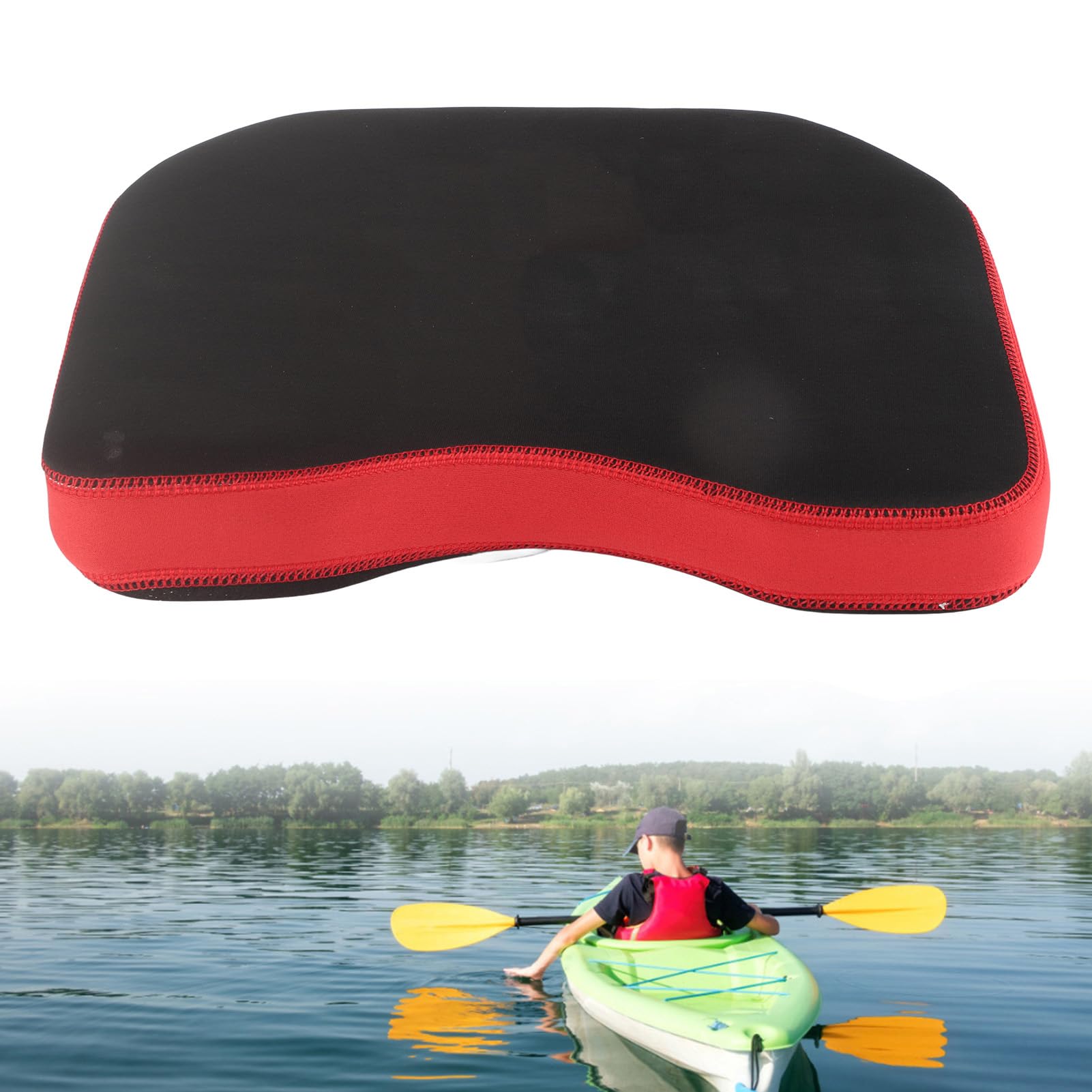 JTLB Coussin de Siège épais pour Kayak, canoë, Bateau de Pêche, Accessoire (Noir)