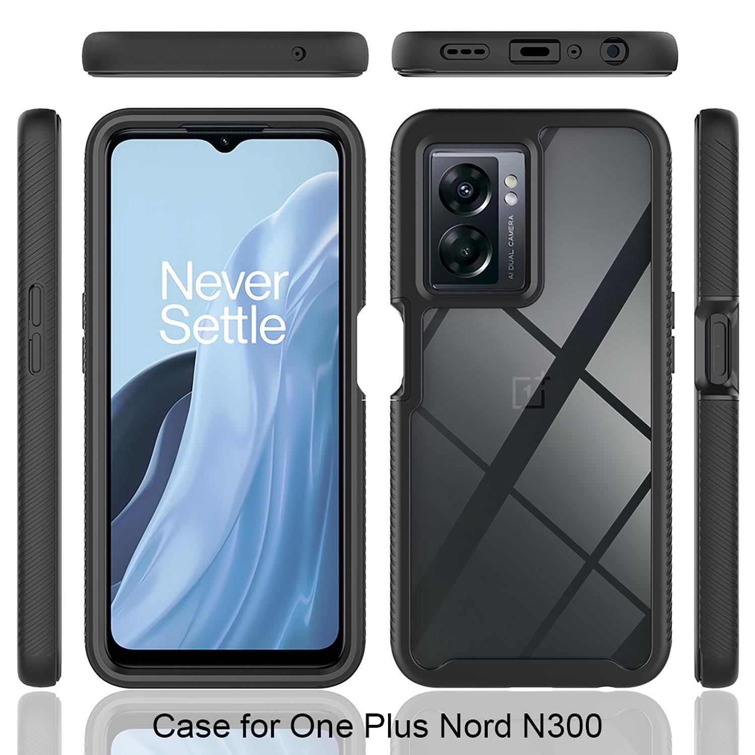 XINYEXIN Cover per Oppo A57 4G/5G / Oppo A57s 4G / Oppo A77 4G/5G / Realme Narzo 50 5G / OnePlus Nord N20 SE/N300 Custodia Antiurto con Supporto Anello a 360°, PC