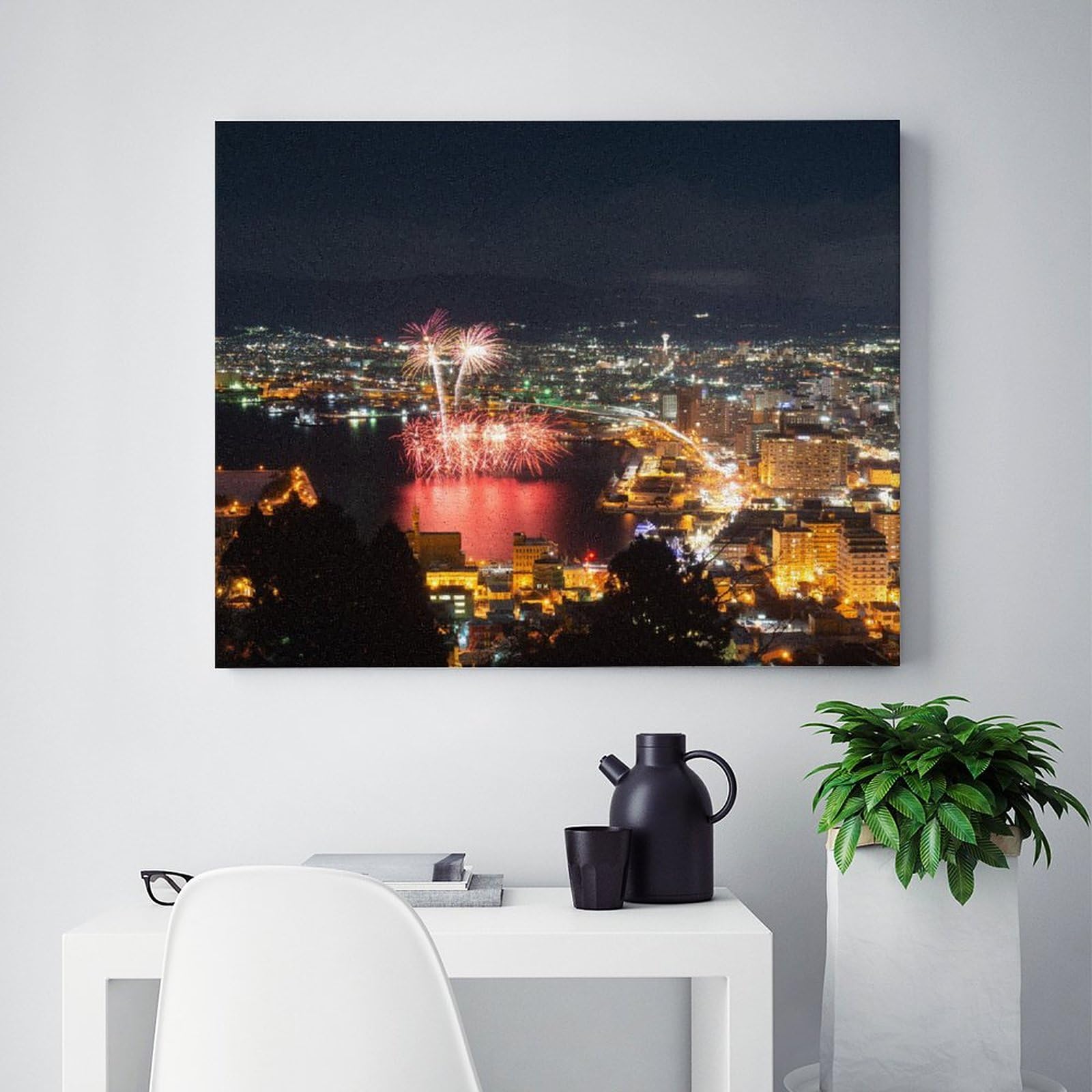 油絵 絵画 【函館夜景 】