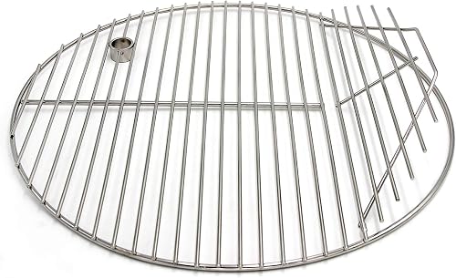 Hongso 19.5" 304 Stainless Steel Round Grates Cooking Grid for Akorn Kamado Ceramic Grill, Pit Boss K24, Louisiana Grills K24, Char-Griller 16620/6719/ E56720/ 6520/16820/ 6020/6620 Charcoal Grill