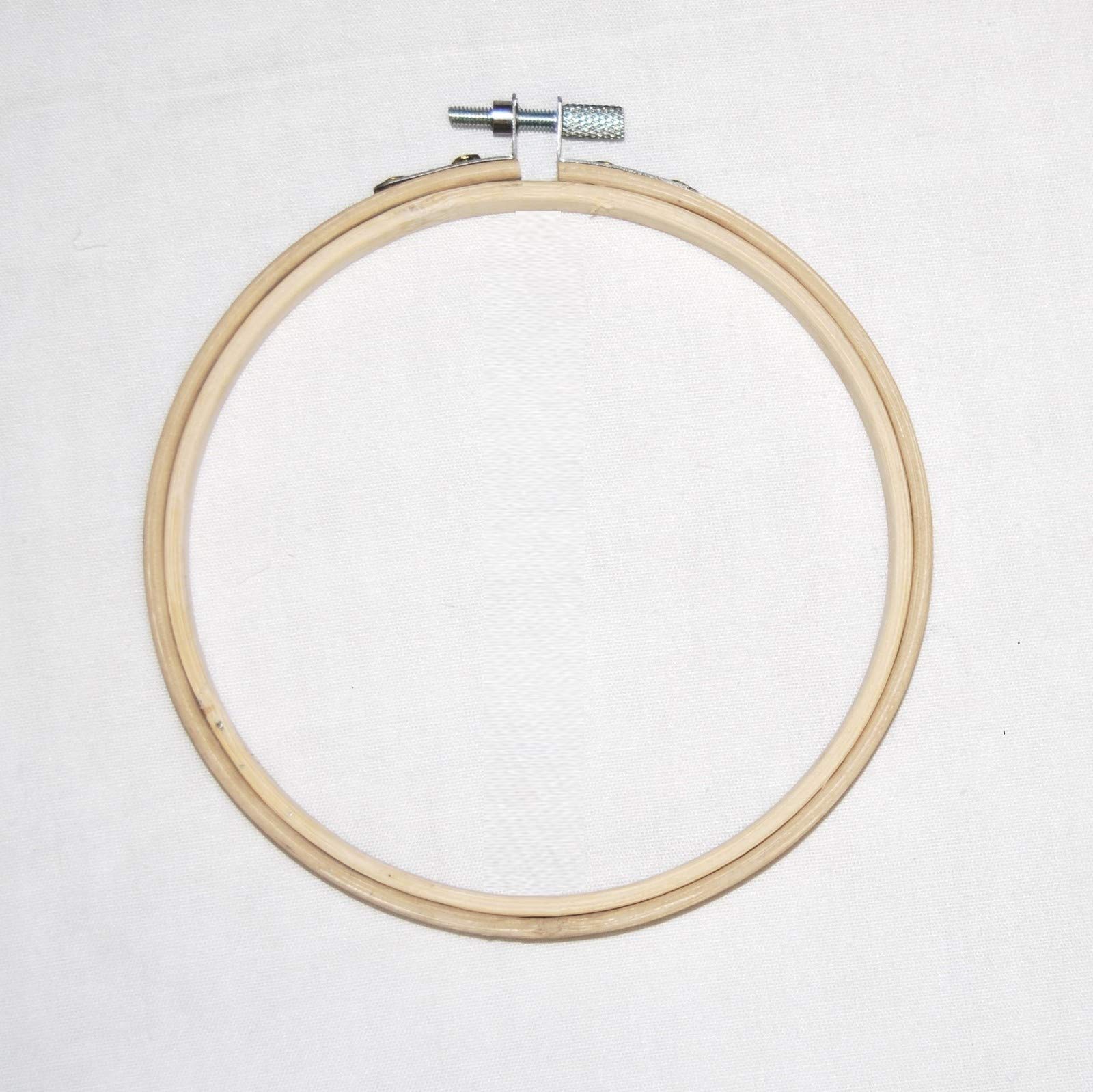 Celloexpress Natural Bamboo Embroidery Rings Hoops - Choice Of Sizes - Cross Stitch / Tapestry Frame (18Cm - 7")