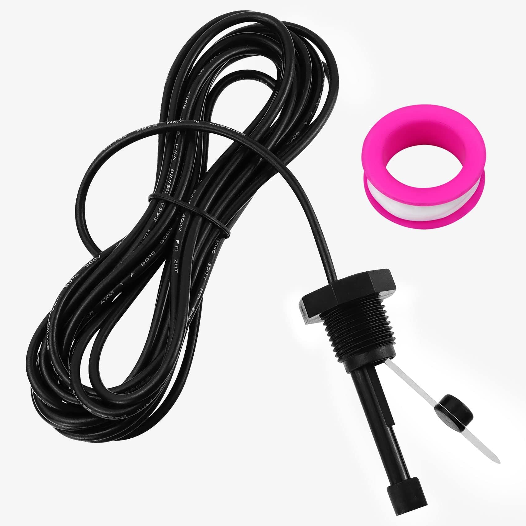 Flow Switch GLX-FLO-RP Assembly Compatible with Hayward Goldline Aquarite Salt Chlorine Systems, Pool Flow Sensor for All Hayward Salt Cell Generators, 15-Foot Cable, 15 Year Warranty