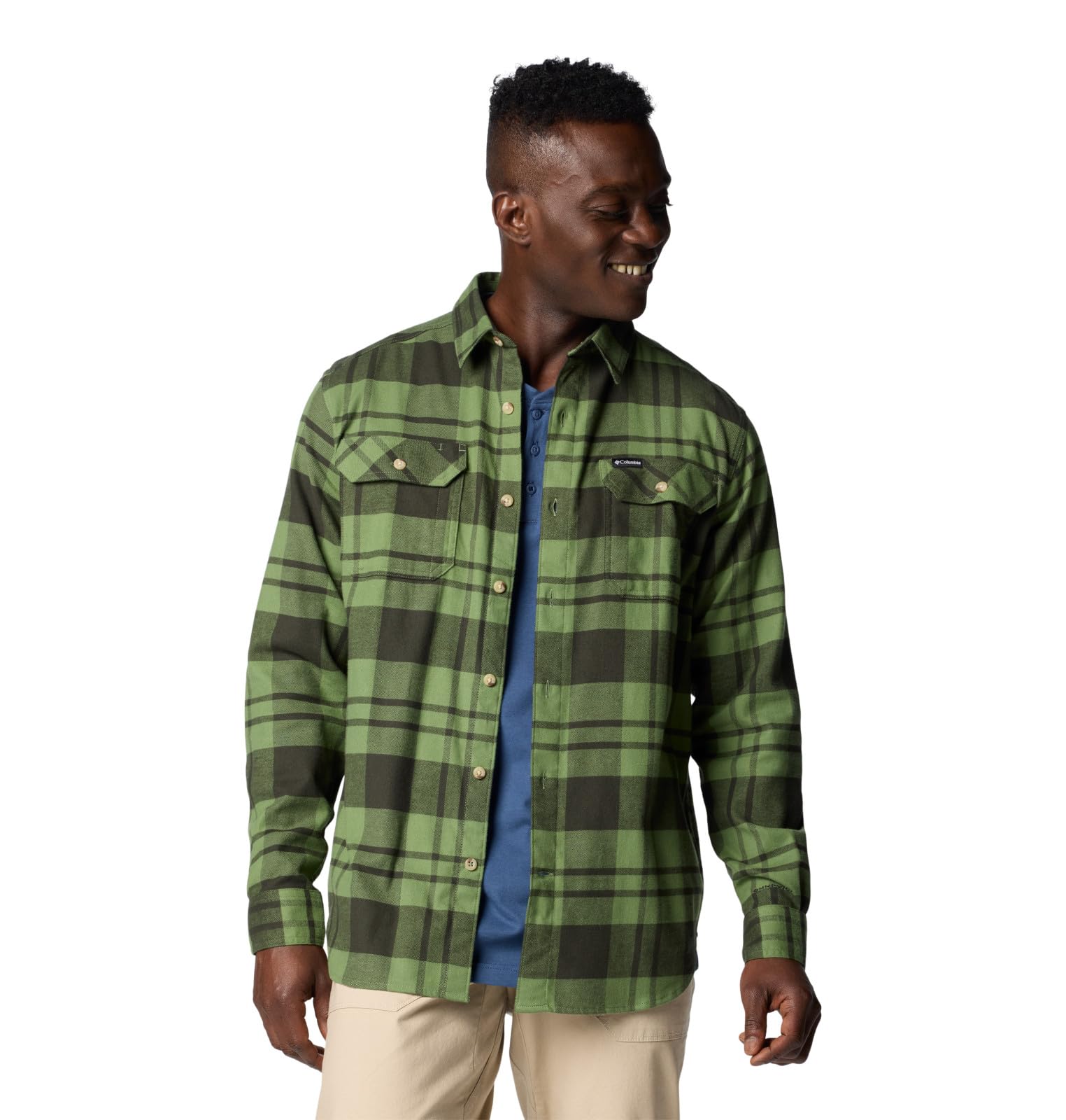 Columbia Flare Gun Stretch Flannel Camicia a Maniche Lunghe Uomo (Pacco da 1)