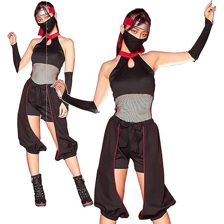 Amazon Co Jp くのいち くノ一 忍者 にんじゃ 覆面 武士 ブラック 女忍者 黒 和風 着物 きもの マスク かわいい セクシー セクシーコスプレ コスプレ衣装 コス コスプレ コスチューム ハロウィン ハロウィン仮装 仮装 即納 文化祭 忘年会 新年会 S Cs 6g872 家電