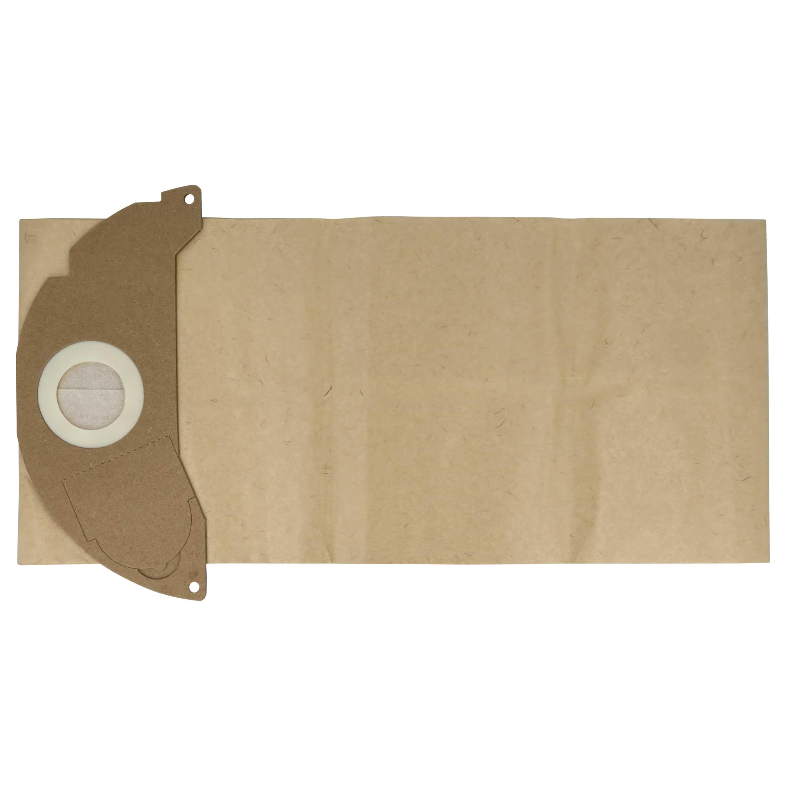 vhbw 50 x worek do odkurzacza kompatybilny z odkurzaczem Kärcher K 2601 Plus, K 2601, K 2501 TE, K 2501, A 2120 ME - 44 cm x 20 cm, brązowy