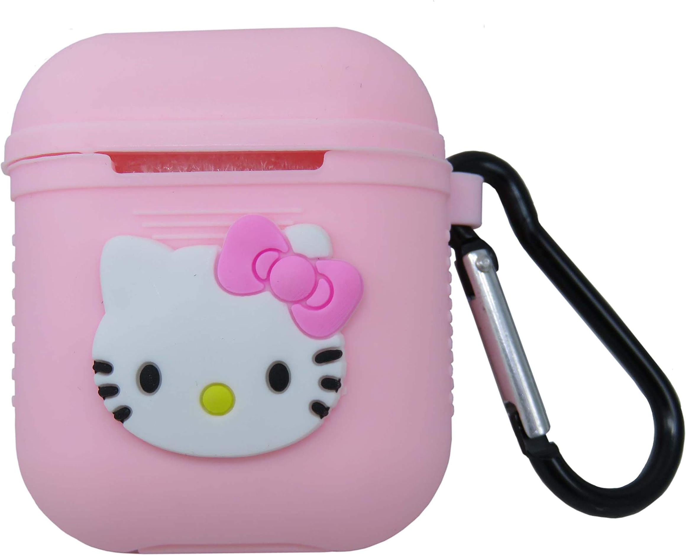 EMF Cat Kitty Cartoon Case for Airpods,Lovely Cute Cool Design for Girls Boys Kids Teens, Accessories Protective Fun Fashion Character Skin Soft Silicone Cover for Air pods 2/1