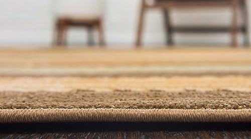 Miniatura 5 de Unique Loom Fars Collection - Alfombra de área - Monterey (8 x 10 pies, rectangular, marrón y crema)