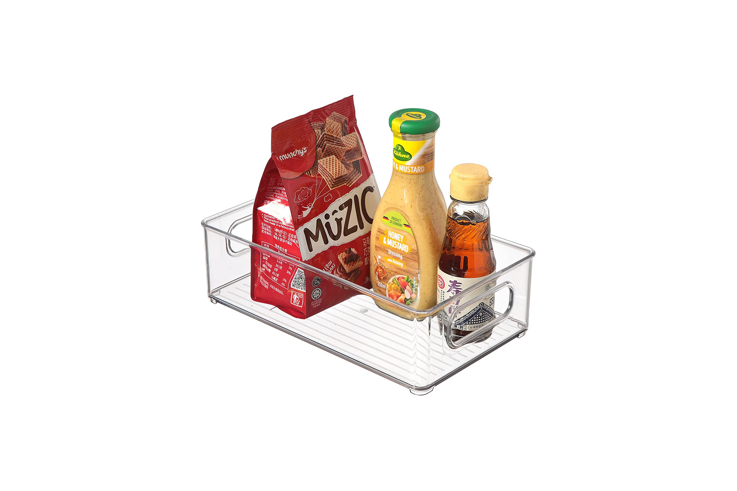 Servewell Harmony Acrylic New Fridge & Pantry Storage Bin 25.5X15.1X7.6cm Clear Frb304