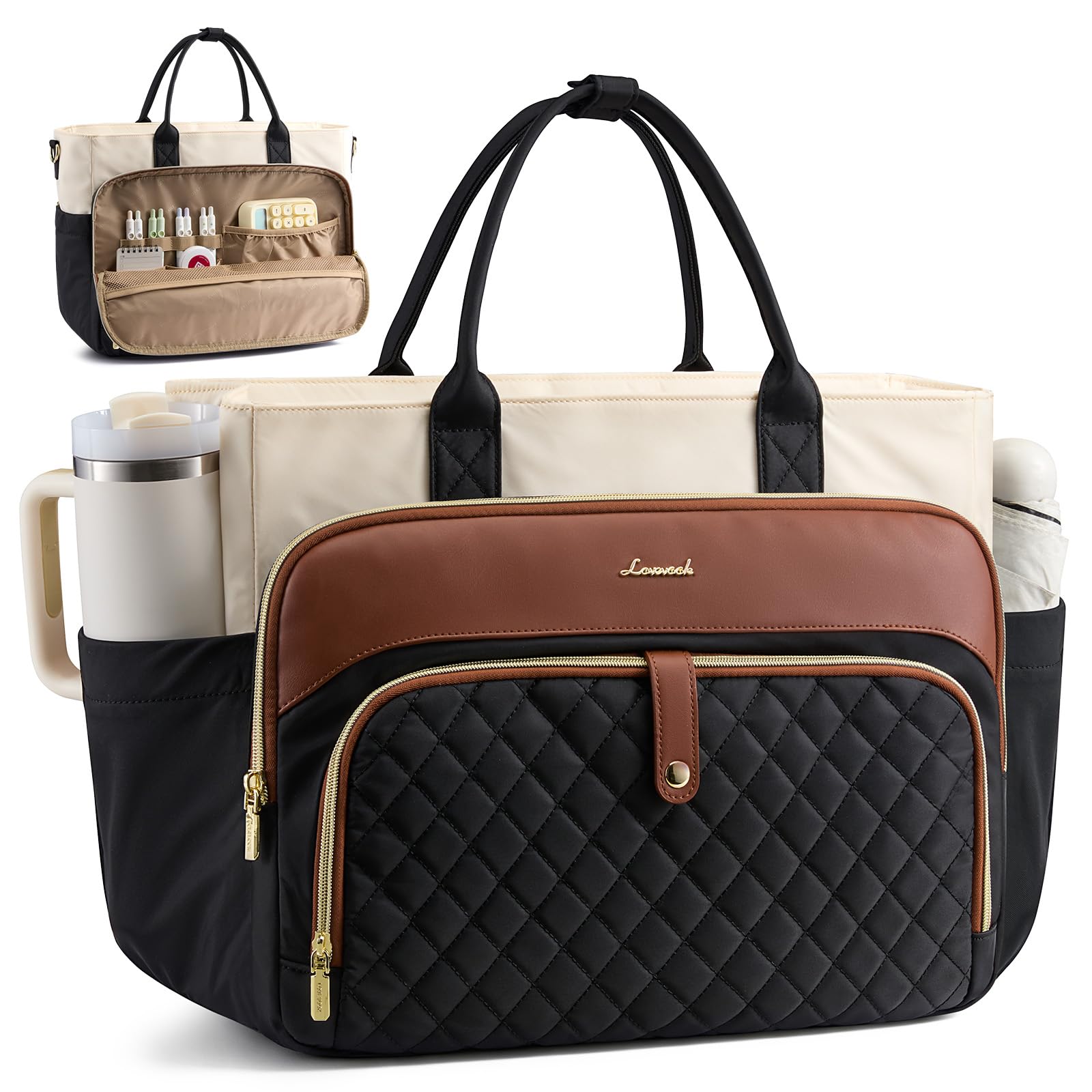 LOVEVOOK Laptop Bag for Women, Work Tote Computer Bag for Teacher Nurse