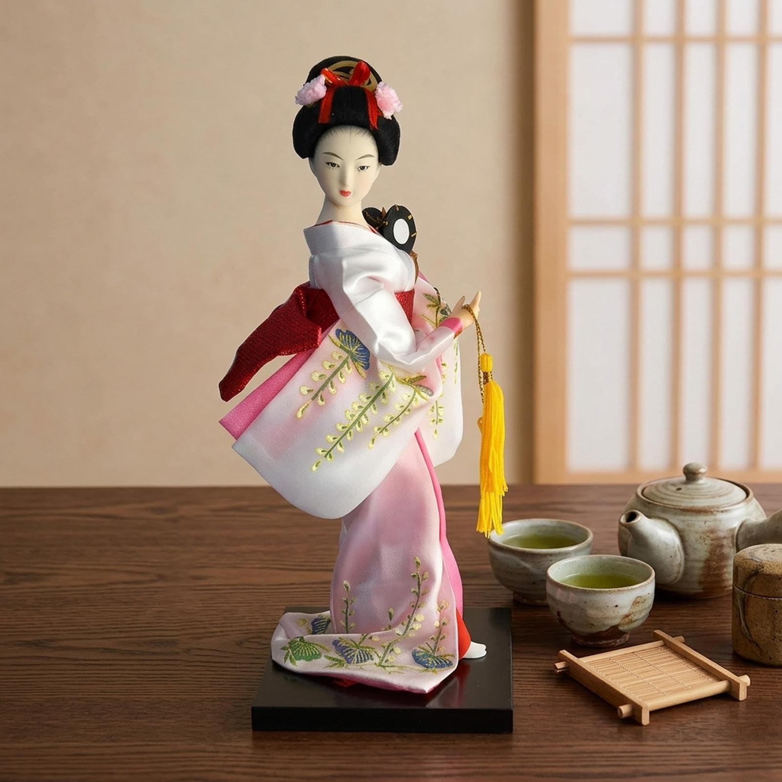 Amazon.co.jp: Wmqbjta 日本人形 伝統工芸 装飾人形 手作り置物 ギフト