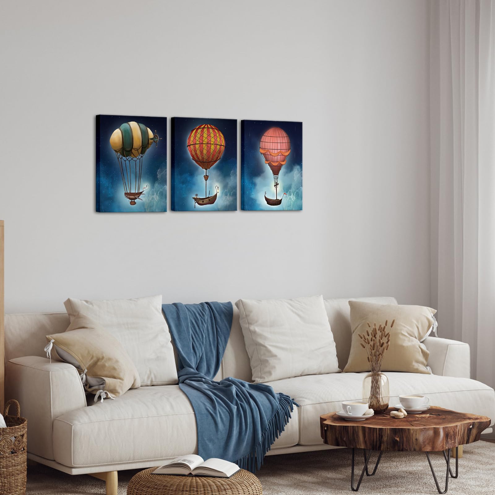 Amazon.co.jp: iHAPPYWALL 3ピース スペーステーマ キャンバス