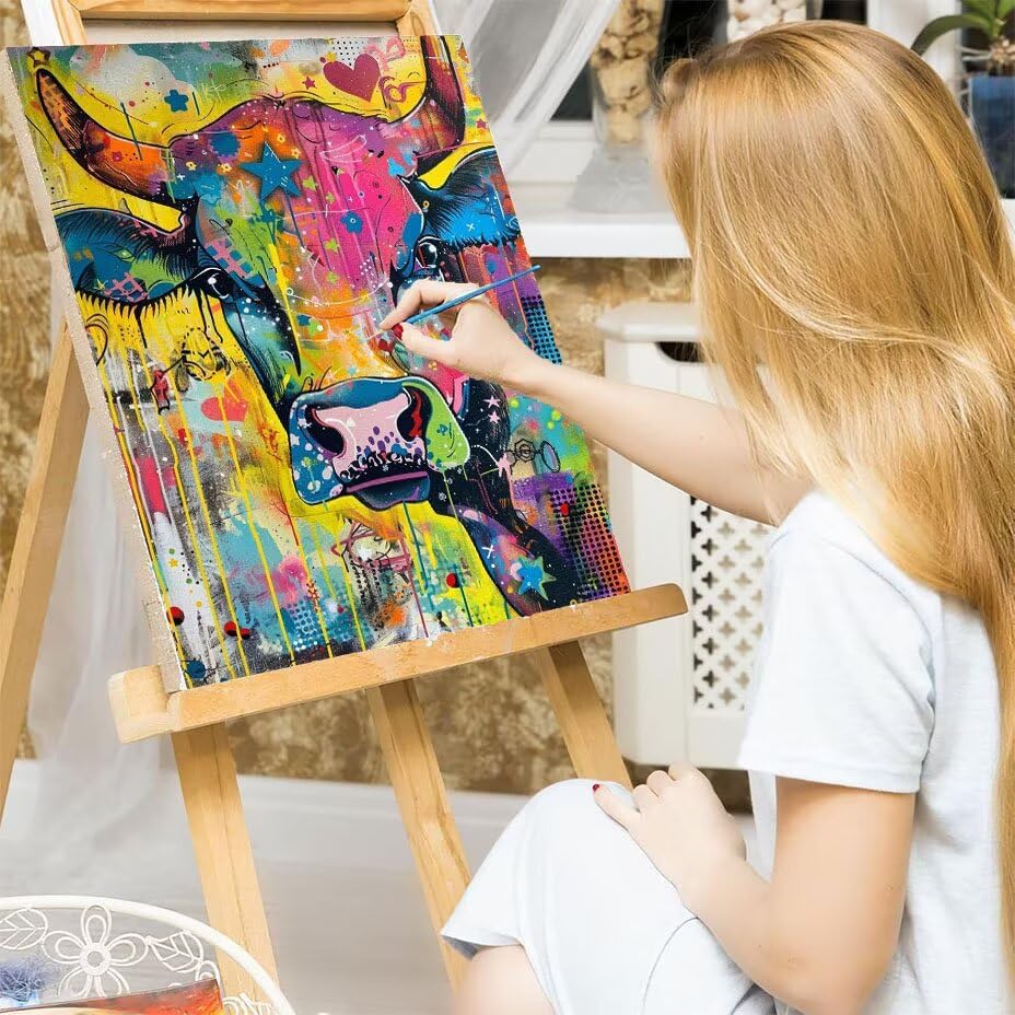 Pintar por numeros adultos buey pintura facil sin saber dibujar 7