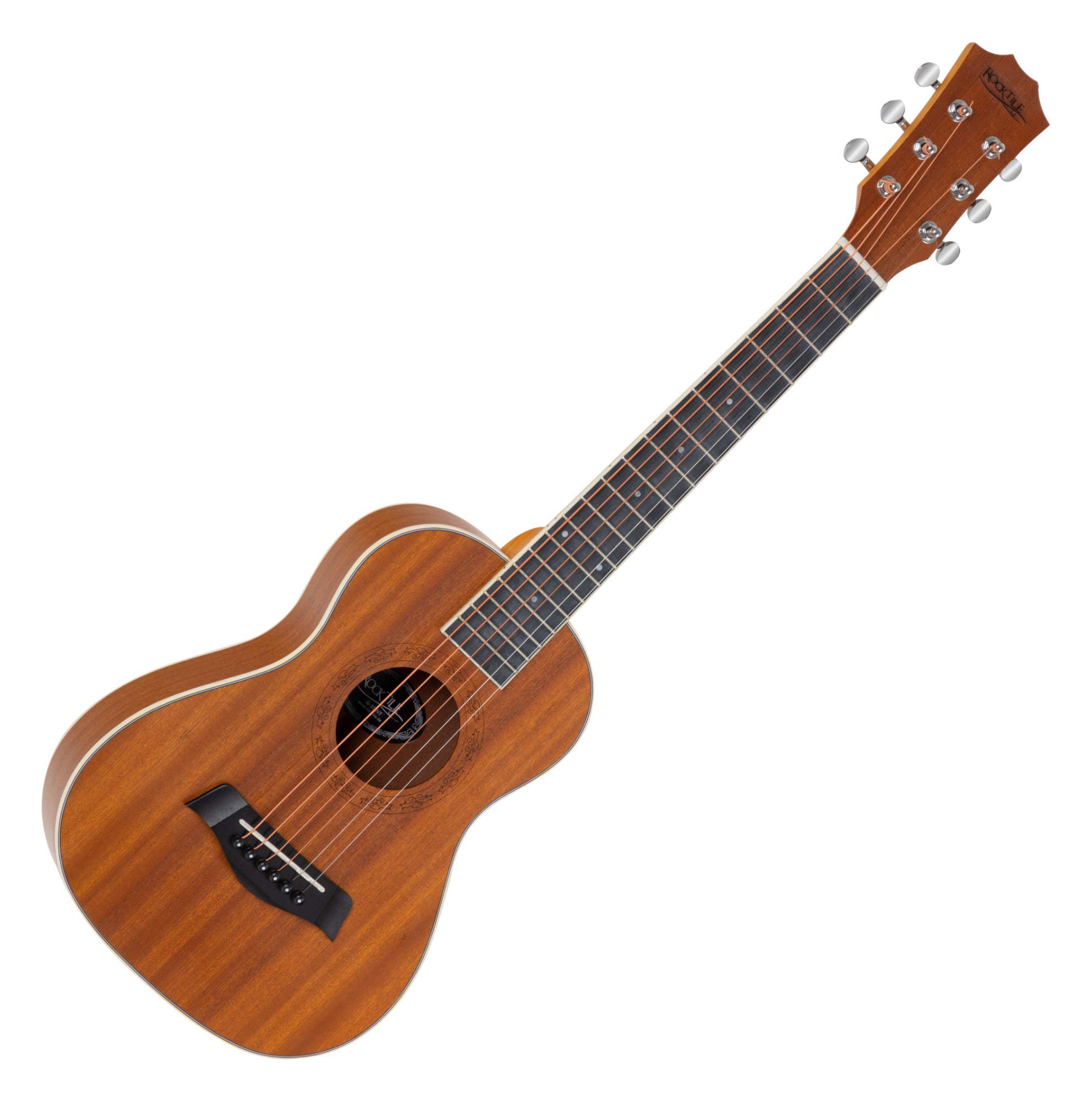 Rocktile G-10 NT Guitarlele Natur - Chitarra Western da Viaggio, Cedro, Mogano, 51 cm