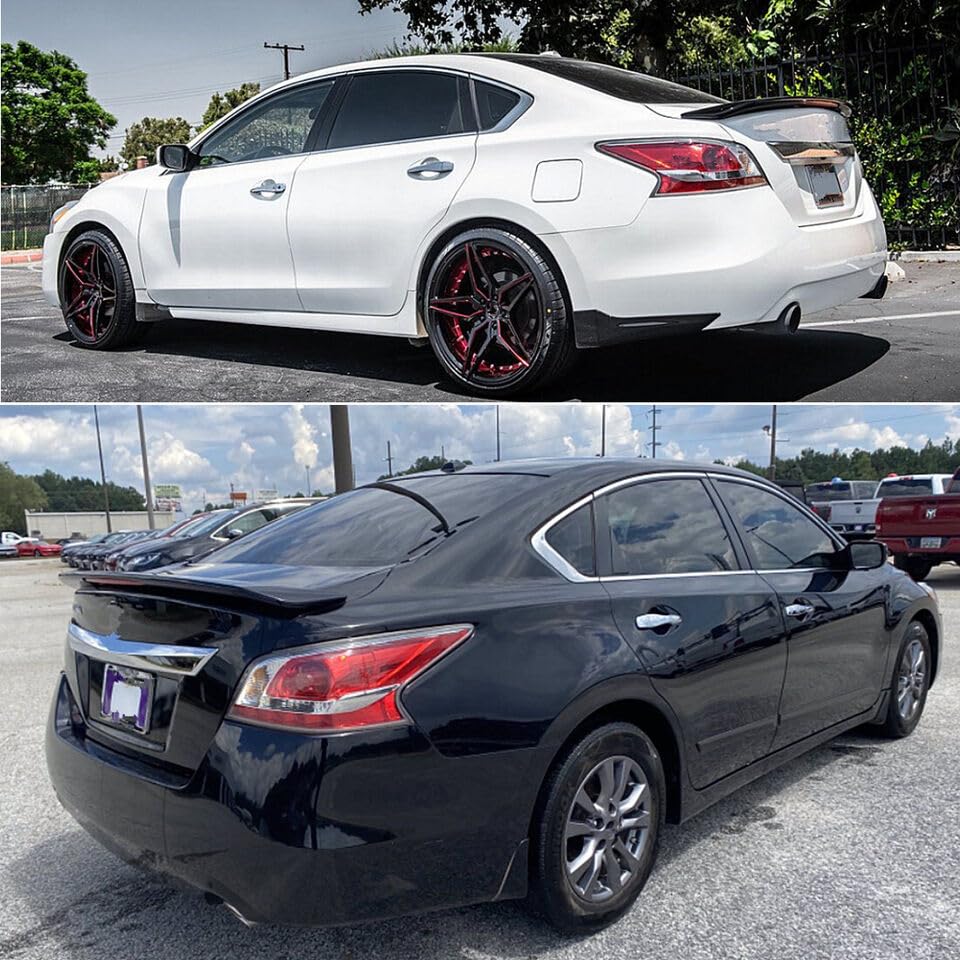 Cuztomtuning Gloss Black JDM V2 High Kick Duckbill Trunk Spoiler – For 2019-2025 Nissan Altima (No Drilling)