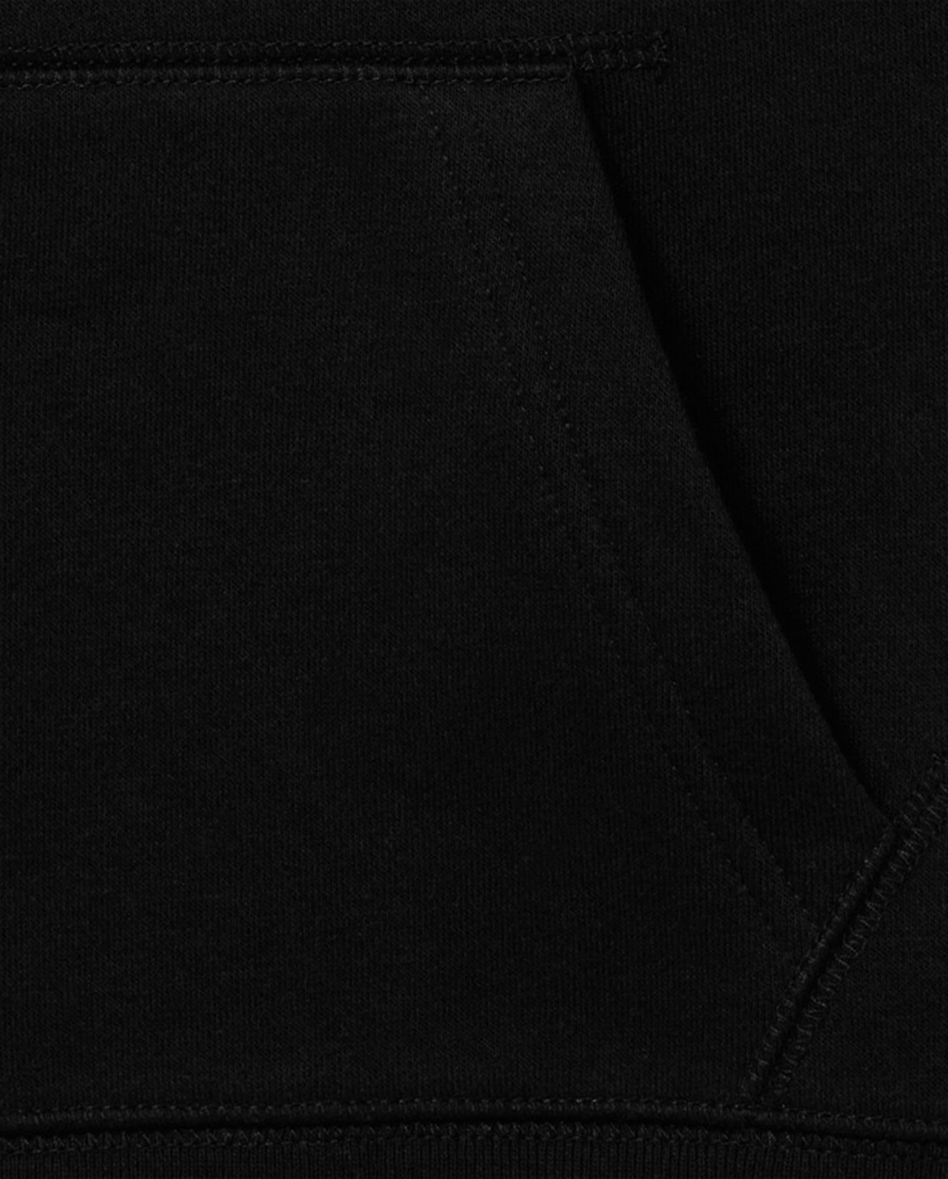 The Children's Place Sudadera con capucha uniforme con cremallera para niño - negro - X-Large