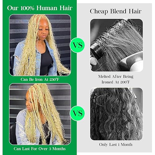 Miniatura 6 de Mimore Cabello humano ondulado profundo, sin trama, 18 pies, 3.53 onzas (2 paquetes1 unidad), cabello virgen brasileño sin procesar, húmedo y